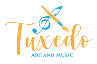 Tuxedo art and music logo